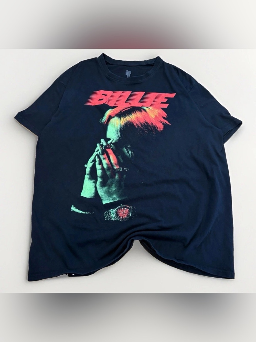 Billie Eilish T-Shirt Pop Star World Tour Promo Tee 2020 Size Medium Black